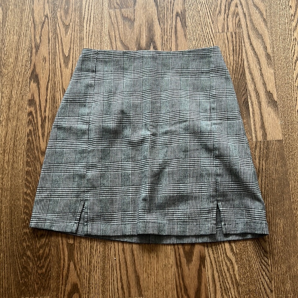 John Galt Houndstooth Skirt